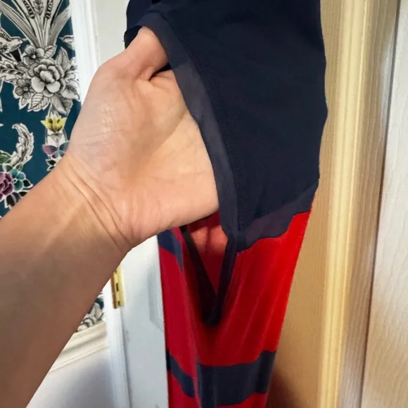 Jason Wu Red and Navy Shift Dress Small - Picture 5 of 7